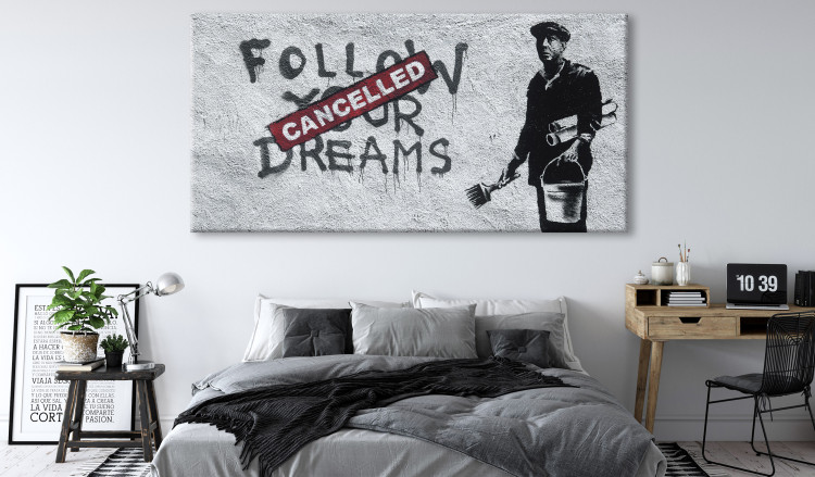 Large canvas print Follow Your Dreams Cancelled by Banksy II [Large Format] 136449 additionalImage 6