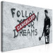 Large canvas print Follow Your Dreams Cancelled by Banksy II [Large Format] 136449 additionalThumb 3