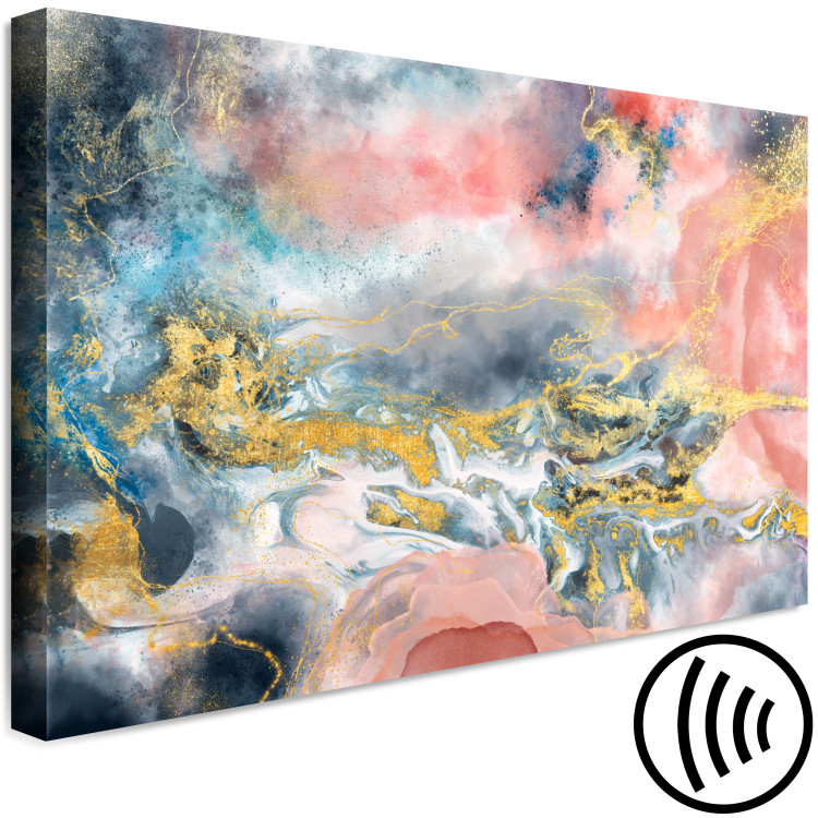 Canvas Art Print Contemplative Wind (1-piece) Wide - artistic colorful abstraction 143149 additionalImage 6