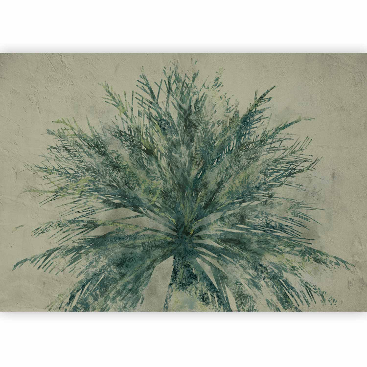 Wall Mural Rest in nature - landscape with painted plant on solid background 143349 additionalImage 5