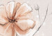 Canvas Boho Watercolor Flowers (1-piece) - nature in warm sepia tones 144349 additionalThumb 4