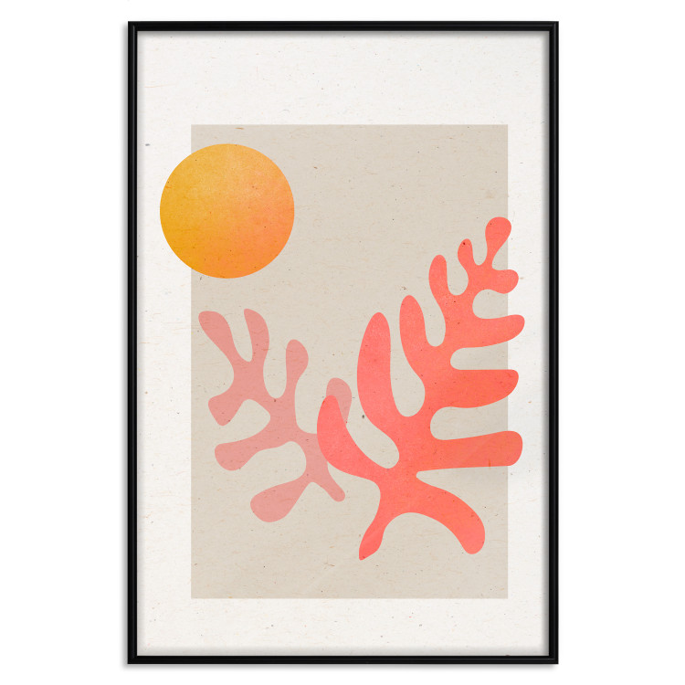 Poster The Sun at Zenith - Orange Ball Placed Over Fluffy Shapes 144749 additionalImage 15