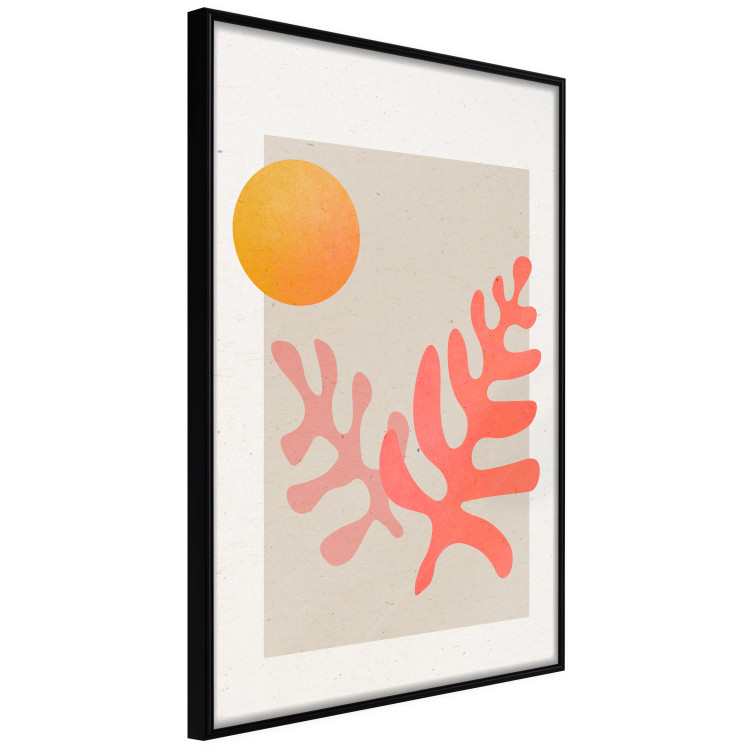 Poster The Sun at Zenith - Orange Ball Placed Over Fluffy Shapes 144749 additionalImage 5