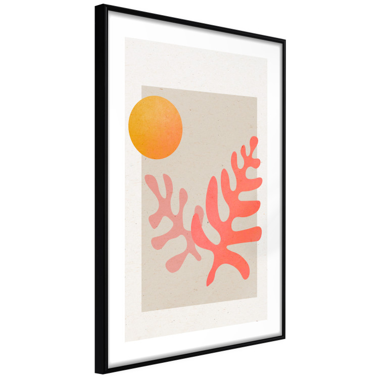 Poster The Sun at Zenith - Orange Ball Placed Over Fluffy Shapes 144749 additionalImage 7