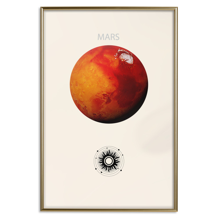 Poster Mars - Red Planet and Abstract Composition With the Solar System 146249 additionalImage 17