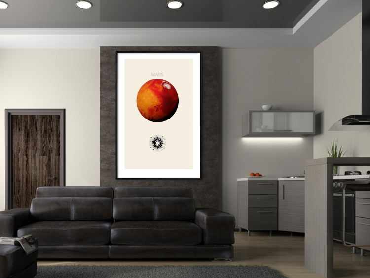 Poster Mars - Red Planet and Abstract Composition With the Solar System 146249 additionalImage 16
