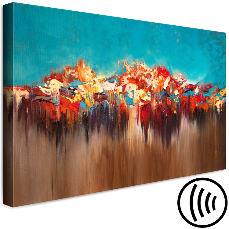 Canvas Artistic Disorder - Painted Abstract With Texture of Paints 147649 additionalImage 6