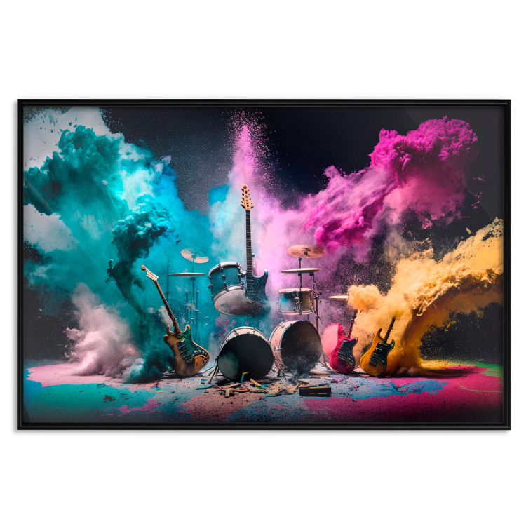 Wall Poster Exploding Instruments - Rock Scene With Drums and Guitars 150649 additionalImage 17