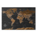 Print On Glass Brown World Map (PL) [Glass] 150749 additionalThumb 2
