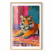 Poster Lying Tiger - A Painterly and Colorful Composition With an Animal 159949 additionalThumb 18