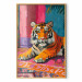 Poster Lying Tiger - A Painterly and Colorful Composition With an Animal 159949 additionalThumb 5