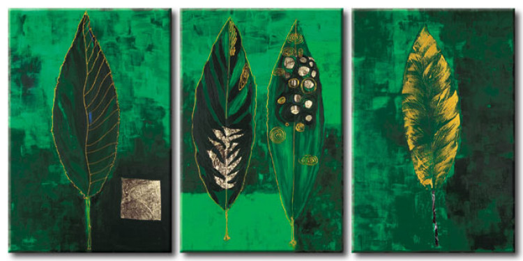 Canvas Art Print Green leaves 48749