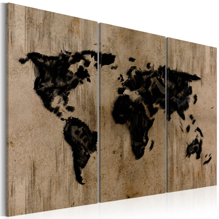 Canvas Mysterious map of the World 55449 additionalImage 2