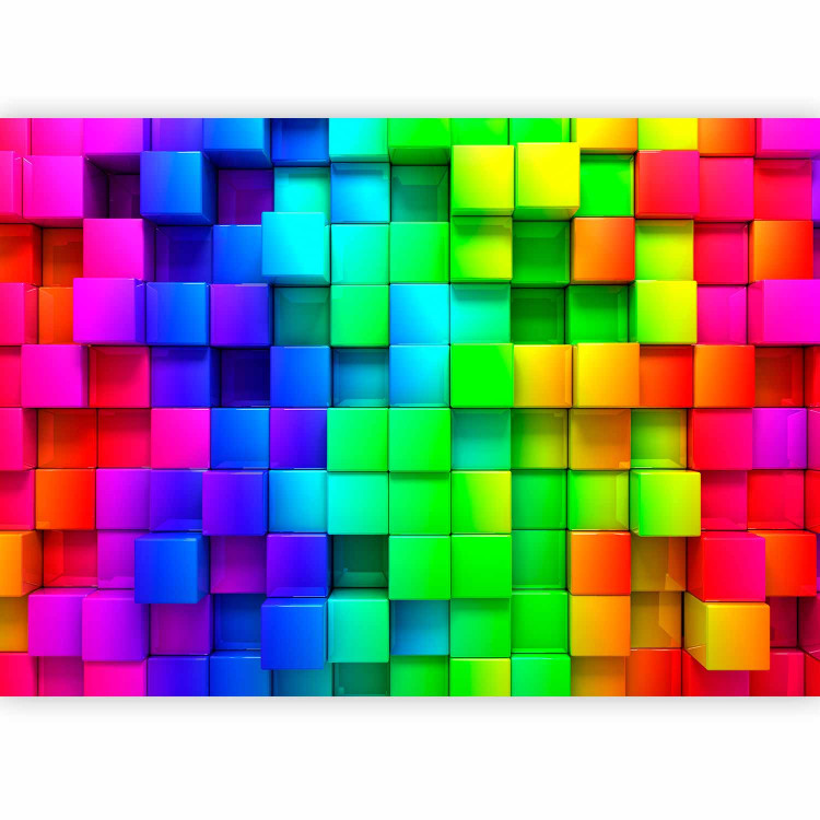 Photo Wallpaper Colourful Cubes 61949 additionalImage 5