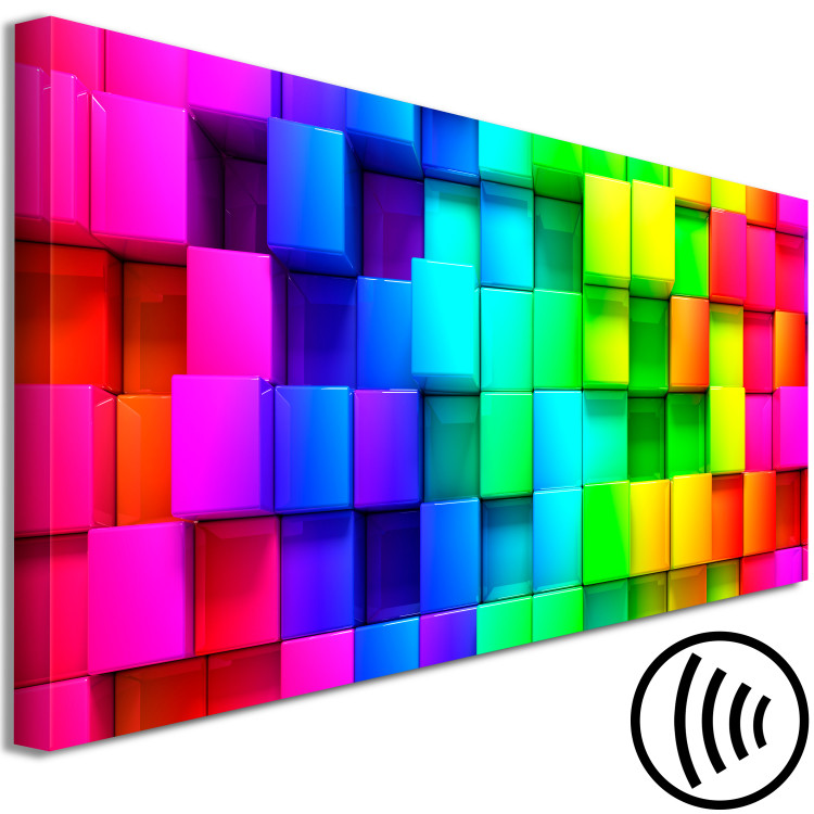 Canvas Colourful Cubes (1 Part) Narrow 113759 additionalImage 6