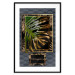 Wall Poster Gilded Monstera - Composition with a tropical plant on a dark background 114359 additionalThumb 15