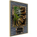 Wall Poster Gilded Monstera - Composition with a tropical plant on a dark background 114359 additionalThumb 12