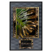 Wall Poster Gilded Monstera - Composition with a tropical plant on a dark background 114359 additionalThumb 18