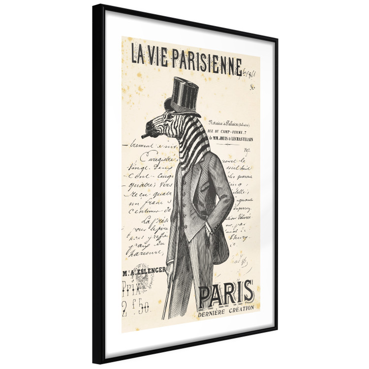 Poster La Vie Parisienne - retro composition with a character with an animal head 115159 additionalImage 11