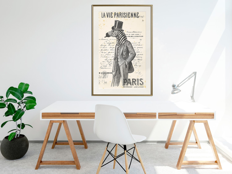 Poster La Vie Parisienne - retro composition with a character with an animal head 115159 additionalImage 21