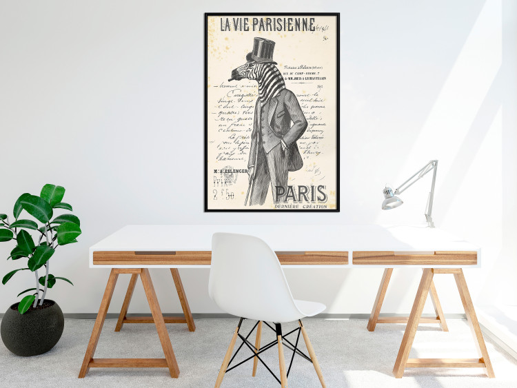 Poster La Vie Parisienne - retro composition with a character with an animal head 115159 additionalImage 5