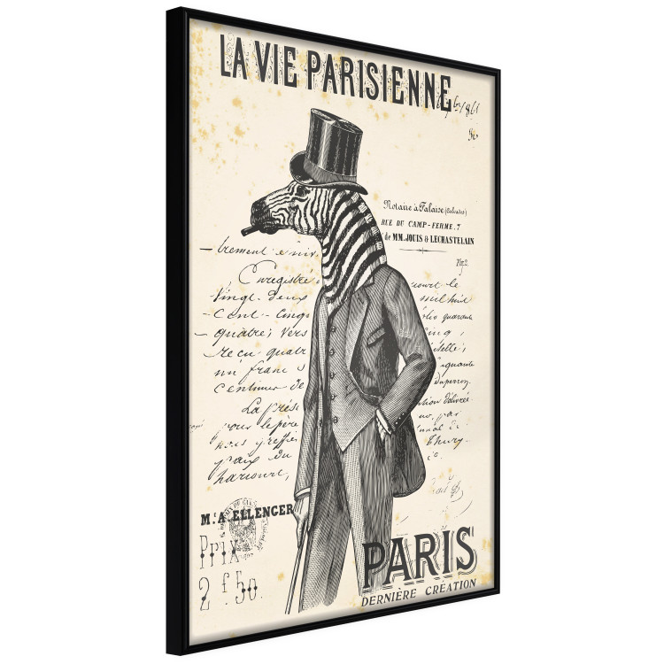 Poster La Vie Parisienne - retro composition with a character with an animal head 115159 additionalImage 10