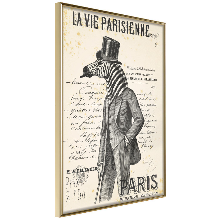 Poster La Vie Parisienne - retro composition with a character with an animal head 115159 additionalImage 12