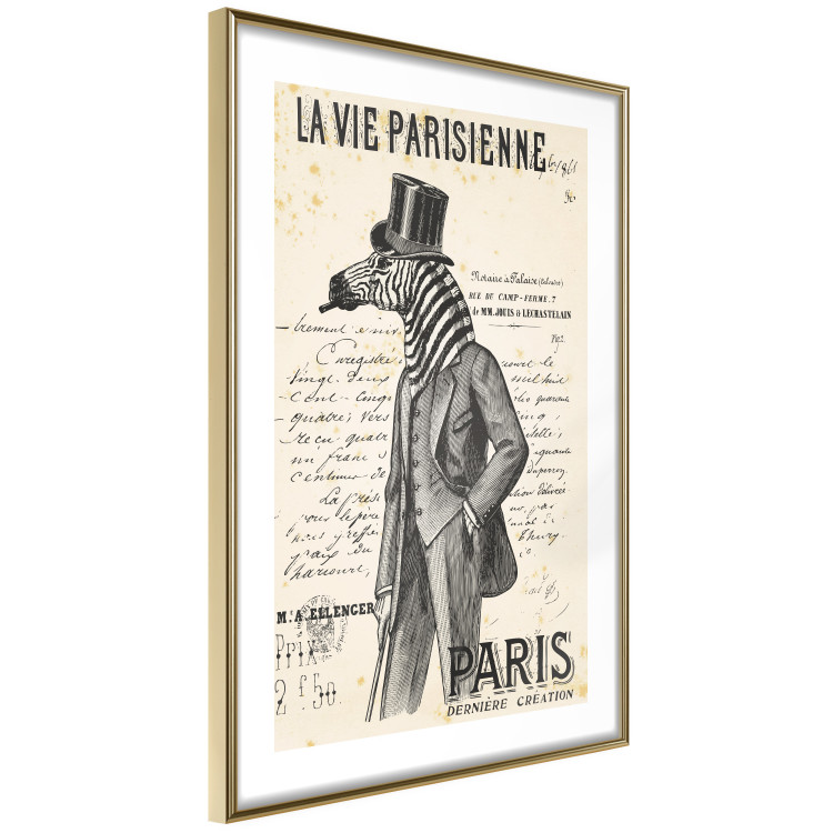 Poster La Vie Parisienne - retro composition with a character with an animal head 115159 additionalImage 8