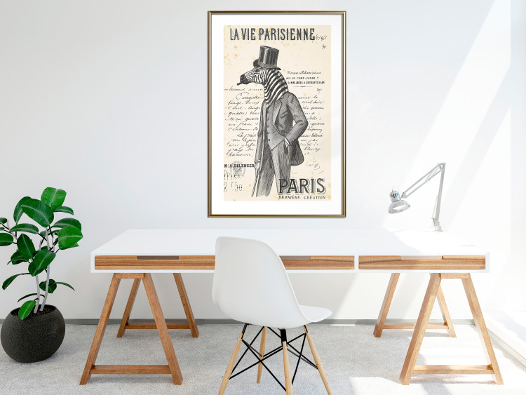 Poster La Vie Parisienne - retro composition with a character with an animal head 115159 additionalImage 15