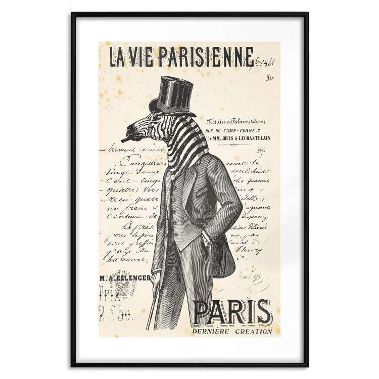 Poster La Vie Parisienne - retro composition with a character with an animal head 115159 additionalImage 15