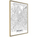 Poster Map of Brussels - black and white map of one of the cities in Belgium with labels 116359 additionalThumb 2