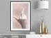 Wall Poster F*ck you! - gray-pink composition with a hand in a geometric pattern 117559 additionalThumb 4
