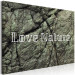 Canvas Art Print Love Nature - an inscription in English on a stone background 117759 additionalThumb 2