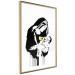 Poster Feeding Mother - black and white composition with a woman in Banksy style 118759 additionalThumb 8