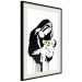Poster Feeding Mother - black and white composition with a woman in Banksy style 118759 additionalThumb 3
