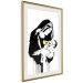 Poster Feeding Mother - black and white composition with a woman in Banksy style 118759 additionalThumb 2