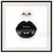 Wall Poster Black Lipstick - simple composition with a woman's face with dark lips 120459 additionalThumb 18