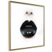 Wall Poster Black Lipstick - simple composition with a woman's face with dark lips 120459 additionalThumb 14