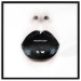 Wall Poster Black Lipstick - simple composition with a woman's face with dark lips 120459 additionalThumb 24