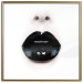 Wall Poster Black Lipstick - simple composition with a woman's face with dark lips 120459 additionalThumb 20
