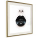 Wall Poster Black Lipstick - simple composition with a woman's face with dark lips 120459 additionalThumb 2