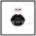 Wall Poster Black Lipstick - simple composition with a woman's face with dark lips 120459 additionalThumb 17