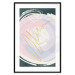 Poster Gravity - artistic circle pattern with a yellow wave on a green background 122659 additionalThumb 15