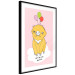 Poster Sky Piggy - yellow animal with balloons and English texts 122759 additionalThumb 11