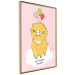 Poster Sky Piggy - yellow animal with balloons and English texts 122759 additionalThumb 12