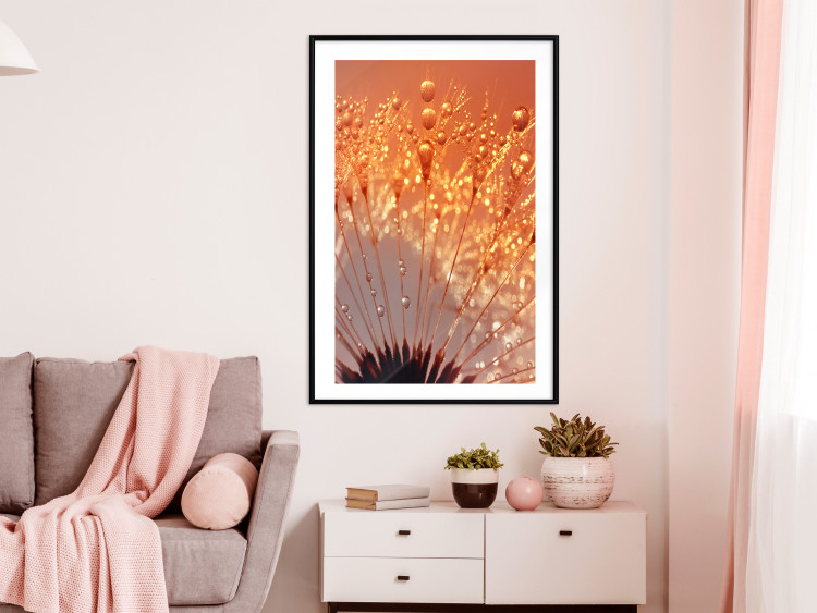 Poster Autumn Dandelion - natural plant flower in close-up 123859 additionalImage 4