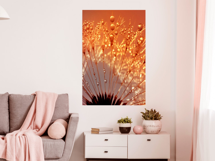 Poster Autumn Dandelion - natural plant flower in close-up 123859 additionalImage 14
