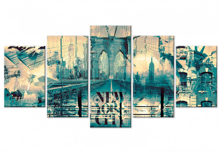 Canvas Print Architecture of New York - a composition with New York buildings 123959