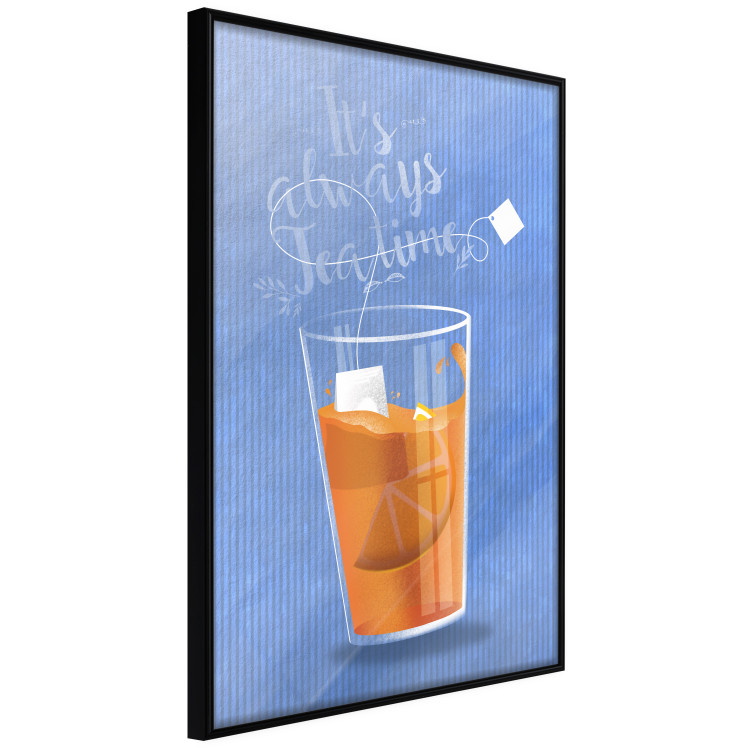 Wall Poster It's Always Tea Time - orange teacup with English text 125259 additionalImage 10