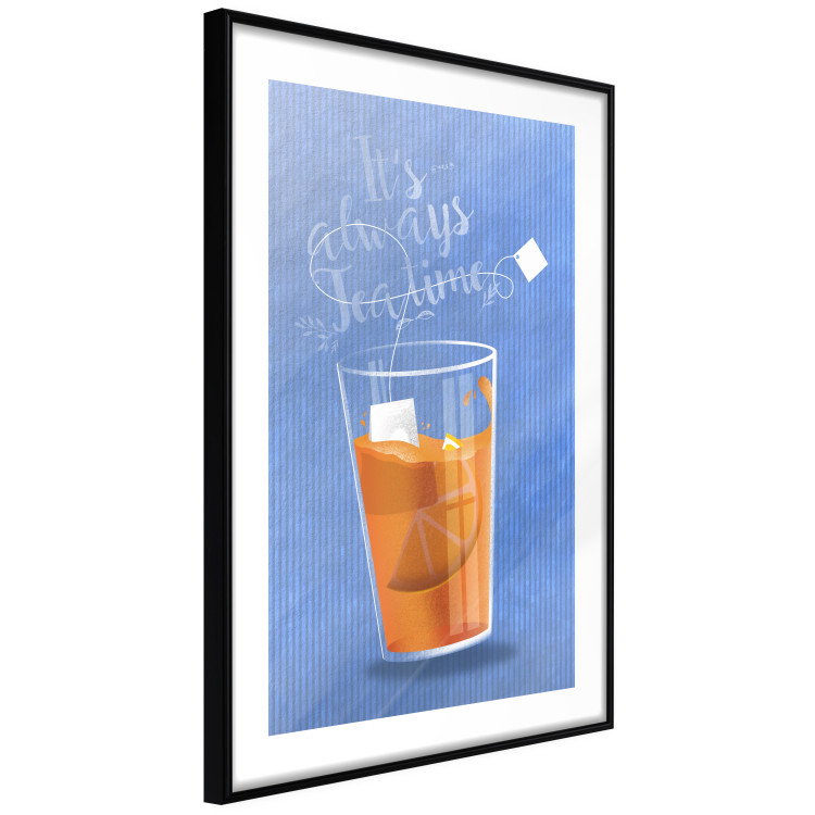 Wall Poster It's Always Tea Time - orange teacup with English text 125259 additionalImage 11